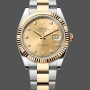 Replique Rolex Day Date 36-m128396TBR 0024 unisexe, 36 mm, cadran bleu brillant serti de diamants, lunette sertie de diamants, bleu