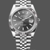 Replique Hommes - Rolex Datejust-126334 0014, 41mm, cadran gris rhodium foncé