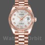 Replique Rolex Datejust-178275, 31mm, Everose Gold Jubile Silver Dial, Lady Silver pour femme