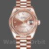 Replique Femmes Rolex Datejust 31mm Femmes-178275-Cadran index rose-Or rose