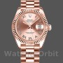 Replique Femmes Rolex Datejust 31mm Femmes-178275-Pink Roman Dial-Rose Gold Pink
