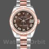 Replique Rolex Datejust 31mm Femme-178341-Cadran nacre noir MOP