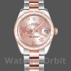 Replique Rolex Datejust 31mm Femmes-178341-Cadran floral rose-Or rose Everose
