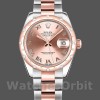 Replique Femmes Rolex Datejust 31mm Femmes-178341-Pink Roman Numeral Dial Pink