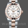 Replique Rolex Datejust 31mm Femme-178341-White Mother-of-Pearl Diamonds Dial MOP pour femme