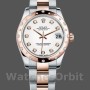 Replique Rolex Datejust 31mm Femme-178341-White Mother-of-Pearl Diamonds Dial MOP pour femme