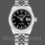 Replique Rolex Datejust 31mm Femmes-178344-Cadran noir-Acier inoxydable Noir