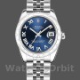 Replique Rolex Datejust 31mm Femmes-178344-Cadran romain bleu-Bracelet jubilé Bleu