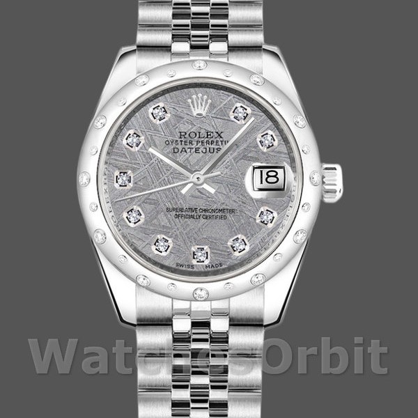 Replique Rolex Datejust 31mm Femmes-178344-Meteorite Grey Dial Meteorite Grey