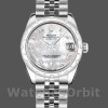 Replique Rolex Datejust 31mm Femmes-178344-White Mother-of-Pearl Diamond Dial MOP