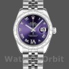 Replique Rolex Datejust 31mm Femmes-178344-Cadran violet-VI Diamants Violet