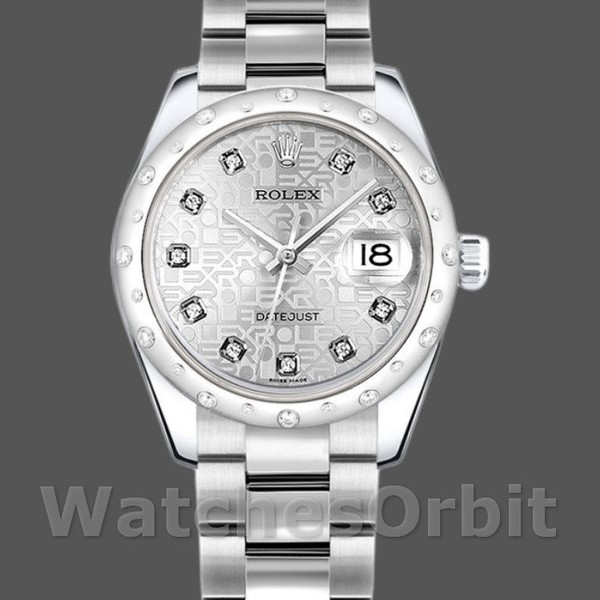 Replique Rolex Datejust 31mm Femme-178344-Silver Jubilee Diamond Dial Argent