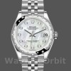 Replique Rolex Datejust 31mm Femmes-178344-White Mother-of-Pearl Diamond Dial MOP