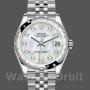Replique Rolex Datejust 31mm Femmes-178344-White Mother-of-Pearl Diamond Dial MOP
