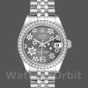 Replique Rolex Datejust 31mm Femmes-178384-Cadran diamant floral-acier inoxydable Floral<br />