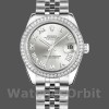Replique Rolex Datejust 31mm Femmes-178384-Argenté Cadran Romain-Acier Inoxydable Argenté<br />
