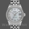 Replique Rolex Datejust 31mm Femmes-178384-Cadran nacre blanc MOP