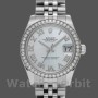 Replique Rolex Datejust 31mm Femmes-178384-Cadran nacre blanc MOP