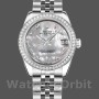 Replique Rolex Datejust 31mm Femmes-178384-Cadran nacre blanche-Diamants MOP
