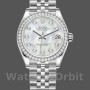 Replique Rolex Datejust 31mm Femmes-178384-White Mother-of-Pearl Diamonds Dial MOP
