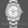 Replique Femmes Rolex Datejust 31mm Femmes-178384-White Roman Numeral Dial White