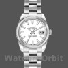 Replique Femmes Rolex Datejust 26mm Femmes-179160-Cadran indexé blanc-lunette bombée blanc