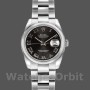 Replique Rolex Datejust 26mm Femme-179160-Cadran romain noir-Sunbeam-Bracelet d'huître Noir