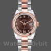 Replique Rolex Datejust 26mm Femme-179161-Cadran brun chocolat-acier inoxydable et or Everose brun chocolat