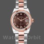 Replique Rolex Datejust 26mm Femme-179161-Cadran brun chocolat-acier inoxydable et or Everose brun chocolat