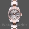 Replique Rolex Datejust 26mm Femme-179161-Cadran argenté à cercle concentrique-acier inoxydable et or Everose Argent