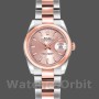 Replique Rolex Datejust-179161 pour femme, 26mm, acier inoxydable et or Everose, cadran indexé rose, Lady Pink
