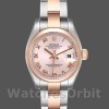 Replique Rolex Datejust 26mm Femme-179161-Cadran romain rose-acier inoxydable et or Everose rose