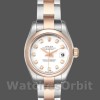 Replique Rolex Datejust 26mm Femme-179161-Cadran diamant blanc-acier inoxydable et or Everose blanc