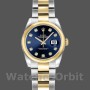 Replique Rolex Datejust-179163, 26mm, cadran bleu diamant, lunette bombée, Lady Blue, pour femme