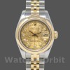 Replique Rolex Datejust-179163, 26mm, Champagne Jubilee Cadran diamanté, lunette bombée, Lady Champagne pour femme
