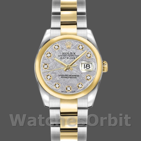 Replique Rolex Datejust-179163 pour femme, 26mm, cadran gris météorite, lunette bombée, Lady Grey