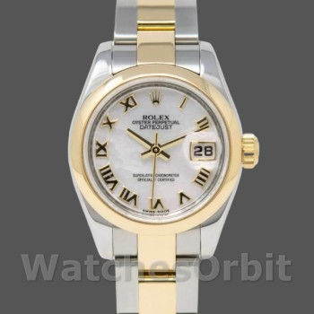 Replique Femmes Rolex Datejust 26mm Femmes-179163-Mother-of-Pearl Roman Dial MOP