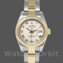 Replique Rolex Datejust-179163 pour femme, 26mm, cadran ivoire pyramide, lunette lisse, Lady Ivory