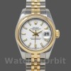 Replique Rolex Datejust-179163 pour femme, 26mm, cadran index blanc, lunette bombée, Lady White