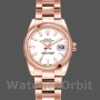 Replique Rolex Datejust-179165 pour femme, 26 mm, or Everose, cadran indexé blanc, Lady White