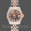 Replique Rolex Datejust-179171 pour femme, 26mm, cadran nacre noir, lunette cannelée, Lady MOP