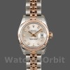 Replique Rolex Datejust-179171 pour femme, 26mm, cadran argenté diamants, lunette cannelée, Lady Silver