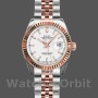 Replique Rolex Datejust-179171 pour femme, 26mm, cadran blanc, lunette cannelée, Lady White