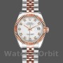 Replique Rolex Datejust-179171, 26mm, cadran diamant blanc, lunette cannelée, Lady White pour femme