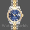 Replique Rolex Datejust-179173 pour femme, 26mm, cadran bleu à cercle concentrique, lunette cannelée, Lady Blue