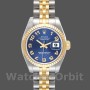Replique Rolex Datejust-179173 pour femme, 26mm, cadran bleu à cercle concentrique, lunette cannelée, Lady Blue
