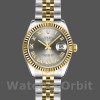 Replique Rolex Datejust-179173 pour femme, 26 mm, cadran gris à chiffres romains, Lady Grey