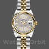 Replique Rolex Datejust-179173 pour femme, 26mm, cadran indexé argent, lunette cannelée, Lady Silver