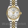 Replique Rolex Datejust-179173, 26mm, cadran diamant Jubilé argent, lunette cannelée, Lady Silver pour femme