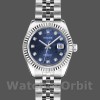 Replique Rolex Datejust-179174, 26mm, Jubilee Blue Diamond Dial, Fluted Bezel, Lady Blue, pour femme